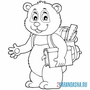 панда школьник