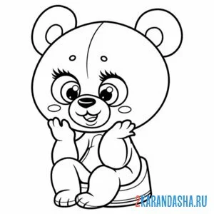 плюшевый мишка на горшке