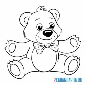 Раскраска игрушечный пишка
