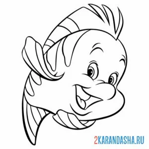 Раскраска флаундер