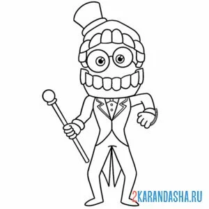 Раскраска кейн удивительный цифровой цирк