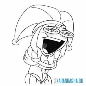 Раскраска удивительный цифровой цирк помни смеется