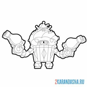 Раскраска кекс дэррил браво старс
