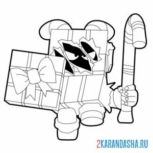 Раскраска крампус эш браво старс