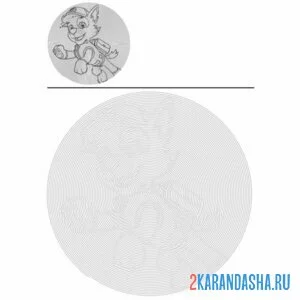 Раскраска щенячий патруль главный