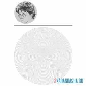 Раскраска гарри поттер голова
