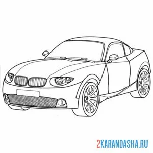 Раскраска бмв x coupe