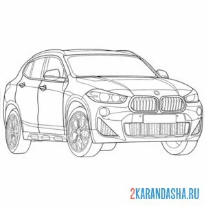 Раскраска bmw x1