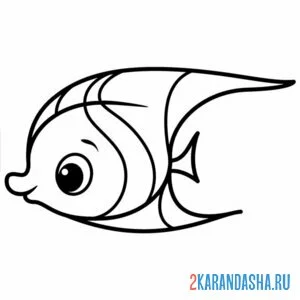 Раскраска морская рыба