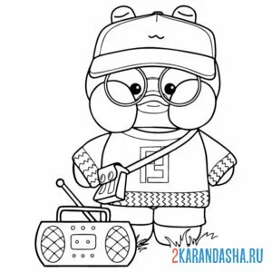 Раскраска лалафанфан с музыкой