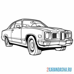 Раскраска гоночная машина дерби