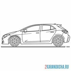 Раскраска спортивная машина