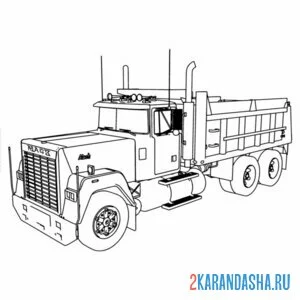 Раскраска трак американский