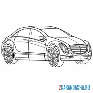 Раскраска мерседес f700