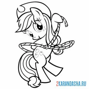 Раскраска эпплджек