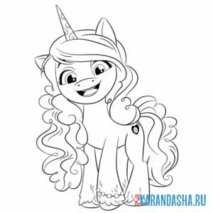 Раскраска иззи мунбоу красотка