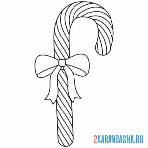Раскраска леденец сладкий