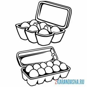 Раскраска яйца куриные