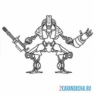 Раскраска c-pen титан человек-карандаш