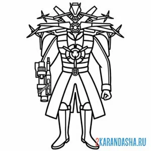 Раскраска титан дронмен