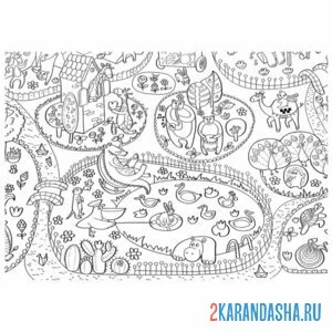 Раскраска хороший зоопарк