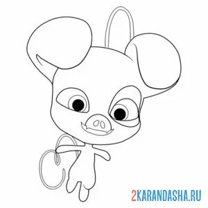 Раскраска дайззи из леди баг