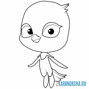 Раскраска лиири леди баг