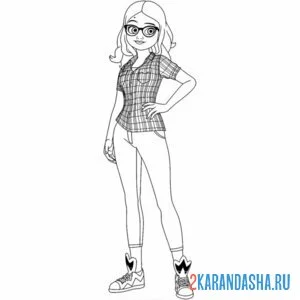 Раскраска аля в очках