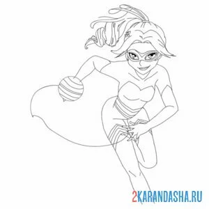 Раскраска рена руж с оружием