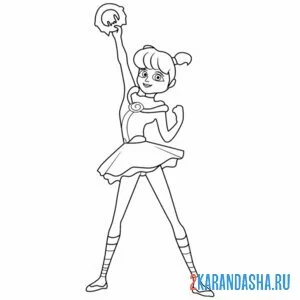 Раскраска роуз в образе