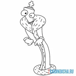 Раскраска король кинг странный