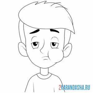 Раскраска дядя федор заболел