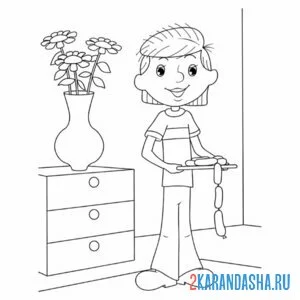 Раскраска дядя федор