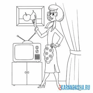 Раскраска мама римма