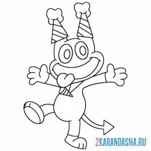 Раскраска улыбающиеся твари банбан