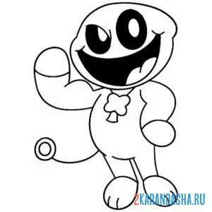 Раскраска улыбающиеся твари joshua jumbo