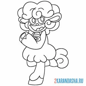 Раскраска улыбающиеся твари loolalamb