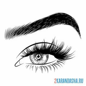Раскраска глаз прищур