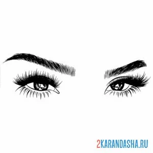 Раскраска глаза азиатки