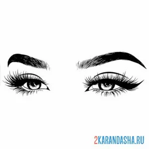Раскраска глаза взгляд
