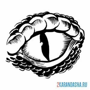 Раскраска глаз змеи