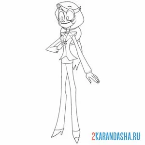 Раскраска charlie отель хазбин