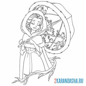 Раскраска эстетика зима