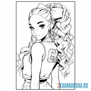 Раскраска эстетика прическа