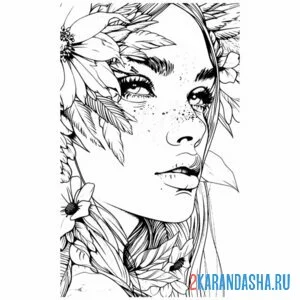 Раскраска взгляд эстетика