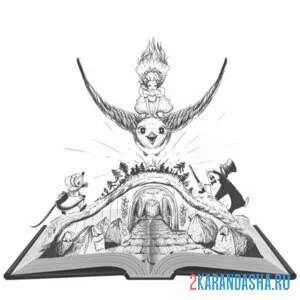 Раскраска книга иллюстрация дюймовочка