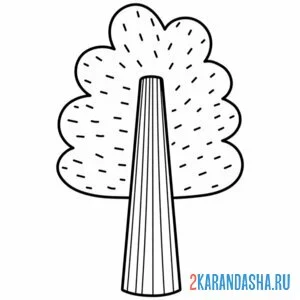 Раскраска березка