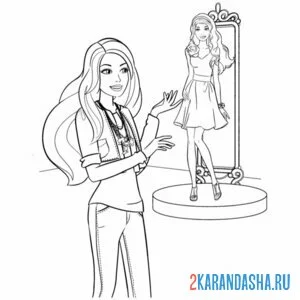 барби примерка платья