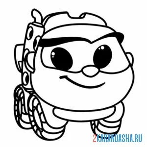 Раскраска лея девочка-грузовичок