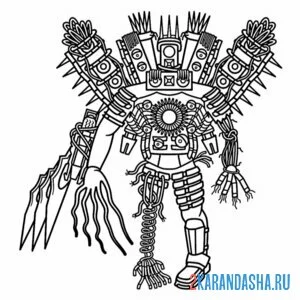 Раскраска новый проклятый титан спикермен